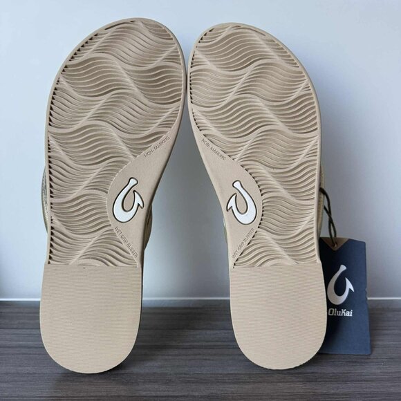 OluKai Tiare Women's Slide Thong Sandals Size 9 $120 in Bubbly - Picture 10 of 11